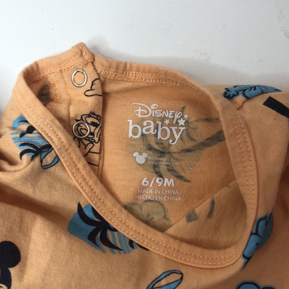 Disney baby 6/9 months surfing Mickey and Donald Romper - Picture 4 of 5